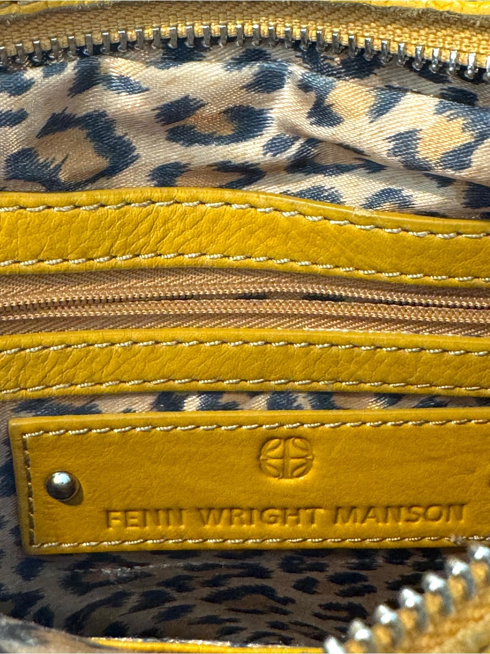 Fenn Wright Manson Mustard Yellow Studded Leather Crossbody Bag - Picture 3 of 16